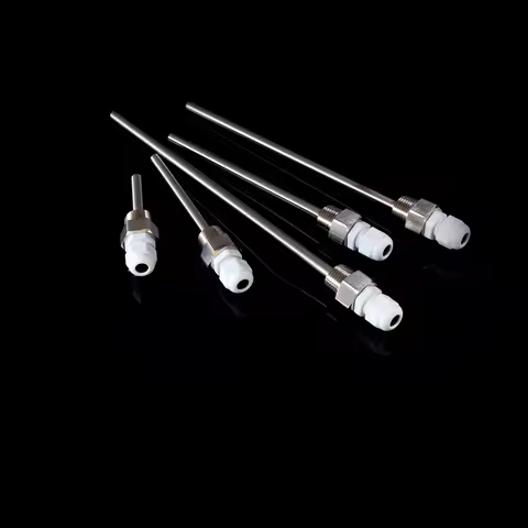 1pc 50-200mm Stainless Steel Thermowell 1/2" NPT Threads For Temperature Sensors