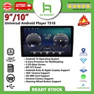 [Free Reverse Camera] 9"/ 10" TS18 Car Android Player IPS Plug & Play Socket Casing Wifi GPS Bluetoo