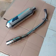 KNALPOT RACING DOS KAPSUL LEHER STANDAR MOTOR C70 JUPITER VEGA GRAND SUPRA REVO SHOGUN KARISMA BLADE