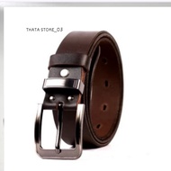 On Shopee - Men's Belt 100% Genuine Leather grade B (2 Layer Leather) can pay on the spot