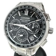 CITIZEN Exceed CC4030-58E/F950-T026982 GPS 手錶，鈦金屬，太陽能，黑色錶盤，男士