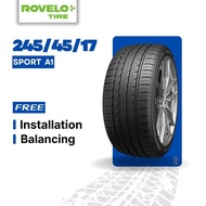 [Free Installation] 245/45/17 Rovelo Sport A1 (Year 2025) New Tyre Tire Tayar