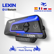 ℗▪Lexin Lx-b4fm-x Motorcycle Inter &amp; Helmet Headset 10 Rider 2000m Bluetooth Music Sharing Fa