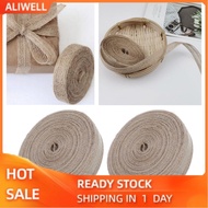 aliwell Jute Burlap Fabric Ribbon for Crafts  Wedding Decor & Gift Wrapping – Hessian Tape 2.5cm Wid