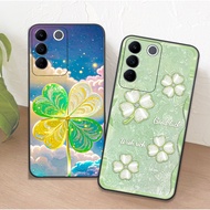 Case for Vivo V27 / V27E / V27 PRO with four-leaf clover print case