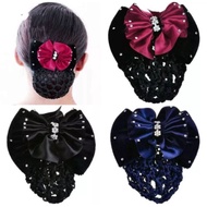 RANDOM COLOR - Ribbon HAIRNET Hair Clip - Hair Clip, Hair Comb, Hair Bun, Hair Tie, Hair Net, Hair N