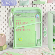 Zip High-Attractive Transparent L-Shaped File Folder