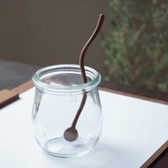 弧形木質攪拌器，柚木