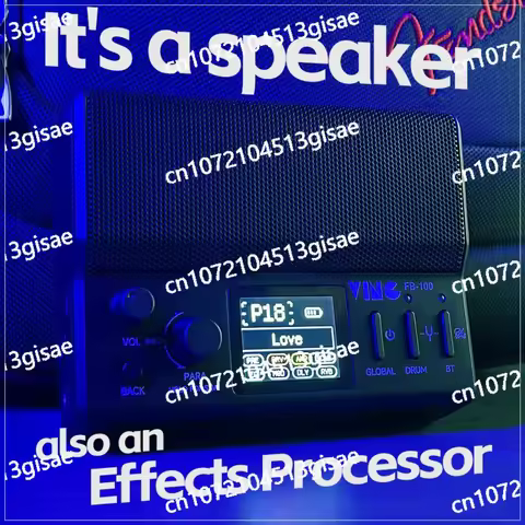 Guitar Amplifier Effector Pedal AMP Speaker with APP Vocal Removal [Incl. Taxes] VING FB100 Multi-Ef
