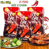 60 packs (120 feet) of ZL food double chicken feet spicy pangolin flavor 65g