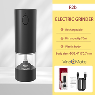 Máy xay tiêu điện nhà bếp dùng nguồn USB muối hoặc hạt tiêu máy xay tự động với đèn LED | Máy xay ti