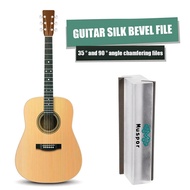TECHCHIP- Guitar Fret Crowning File Luthiers Repair Polishing Tool Bevel Flush Files 35 and 90 Degre