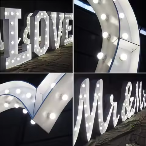 3ft/4ft/5ft Marquee Number Sign,0-9 Marquee Light,Big Number Marquee Led Sign,Marquee Letter for Bir