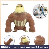 Stretchy Squishy Monkey Toy - Cute Rubber Gorilla for Stress Relief