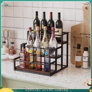 【bairddoro】Coffee Syrup Rack 3-Storey Storage Rack Wine Rack Wine Rack Kitchen Seasoning