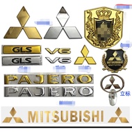 Mitsubishi Pajero modified car logo V73 V75 V77 rear tail logo 4WD 3.8 V6 displacement standard gold