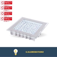 [Safety Mark Certified] LUZ LED Crystal Square Downlight 15W Daylight / Tri-colour