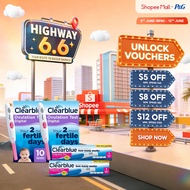 [Bundle of 3]Clearblue Digital Ovulation Test Kit 1 Digital Holder & 10 Tests x2 + Pregnancy Test w 