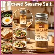 Artisanal Ground Flaxseed Sesame Salt, Versatile Seasoning Powder for Salads, Noodles and Dishes