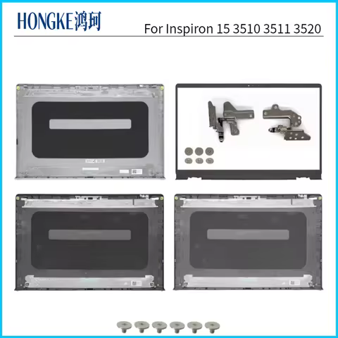 New Shell For Inspiron 15 3510 3511 3515 3520 LCD Laptop Back Cover Front Bezel Hinges Top Case 00WP
