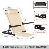 Foldable Bed Back Chair Cushion Seat Deck Chair Portable Student Sedentary Chair Tatami Lazy Sofa Er