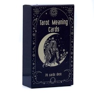 Tarot Meaning Cards Tarot Meaning Cards Double-Sided Cards English Cards