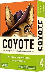 Exploding Kittens Coyote Card Game Party Game Ages 10+ for 3 to 8 Players 10 Minutes per Game Spanis