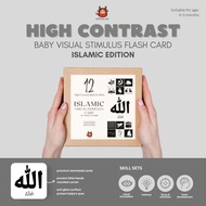 Flash Card Islam Baby Toddler Newborn Toddler High Contrast Learning Card Baby Islamic Religion Musl