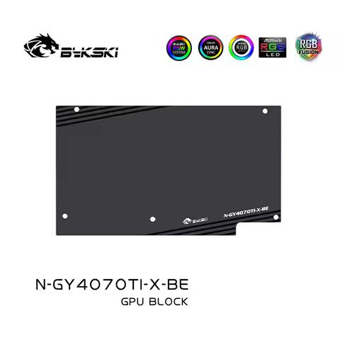 Bykski GPU Watercooler Cooling Block For GALAX GeForce RTX 4070 Ti , Video Card Water Cooler Custom 