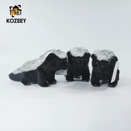 KOZEEY African Badger Plush Animal Toy Realistic Educational Honey Badger Simulation Honey Badger Pl