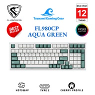 FL-Esports FL980CP Aqua Green USB mechanical keyboard/ Kailh Box Switch/ RGB led/ sound absorbing pa