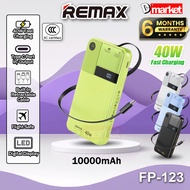 【3C Certified】Remax FP-123 10000mAh Powerbank 40W Fast Charging Power Bank 65cm Retractable Cable Re