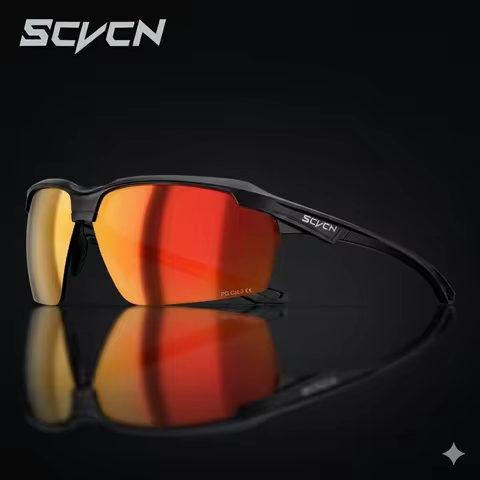 SCVCN Cycling Glasses Polarised Sunglasses Sports Glasses MTB Glasses Cycling Glasses Men Road Bike 
