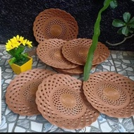 ECER PIRING ANYAMAN ROTAN DARI PLASTIK