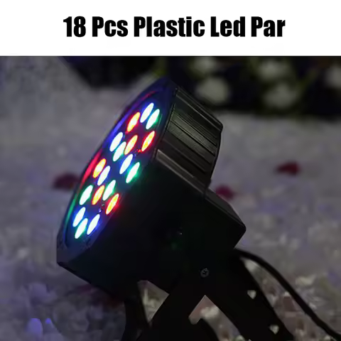 Dj RGB 18 Led Par Stage Light LED DMX 512 7Channels Fog Machine Party DIsco Stage Performance Weddin