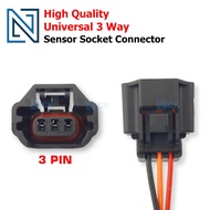 Universal 3 Pin Female Sensor Socket Connector for Car Lorry Automotive