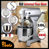 Okazawa / Golden bull / Mytools B10 10L 3kg Planetary Universal Flour Mixer c/w 2 bowl and 3 Mixing Stick