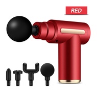 Mini Muscle Massage Gun With 4 Head 6 Speed Compact and Silent Portable Muscle Relaxation Vibration 