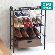 NITORI Shoes Rack Heis BK (54.8 x 18.4 x 73cm)