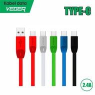 Type-C data cable VEGER Type-C cable 2.4A 100cm