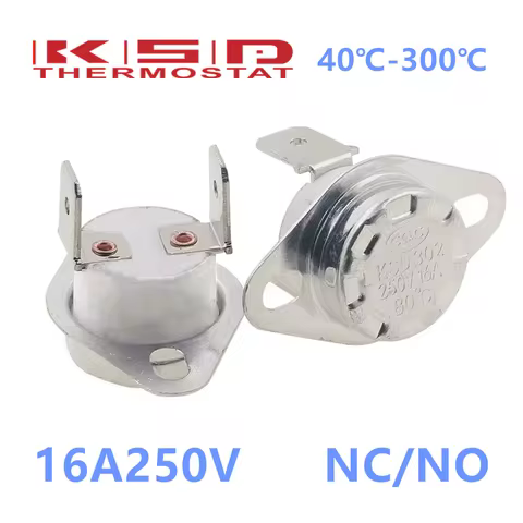 KSD302 16A 250V 40-300 degree Ceramic KSD301 Normally Closed Open Temperature Switch Thermostat 45C 
