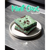 Oven Talk-Mint Choc Brookie Shock 3x3 Inches