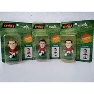 2008 Football stars Figure Ronaldo + Rooney + Fabregas by Maxis (set of 3)