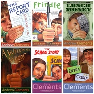 Shulin Andrew Clements Series Novel Report Card, Frindle, Lunch Money...