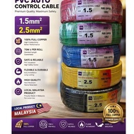 1.5 Cable / 2.5 Cable pvc cable /Kabel Wayar / 1.5mm cable/2.5mm cable ( 100% pure copper) made in m