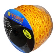 TORA PVC Chain 6 MM x 50 Meters Yellow - PVC Chain