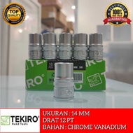 MATA Tekiro Socket Bit 14 mm 14mm 1/2" Inch 12 PT Hand Socket Wrench TEKIRO 1/2" INCH Socket WRENCH 