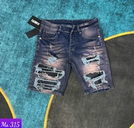 Quần short jean nam phối hoạ tiết D.SQ CAO CẤP đẹp trẻ trung sang trọng thời trang shop HH_STOREE