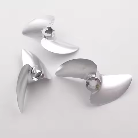 1PC RC Boat Propeller 32-38mm 40mm 42mm 45mm 4mm Pitch 1.4 CNC Balanced Metal Prop for RC Racing Spe