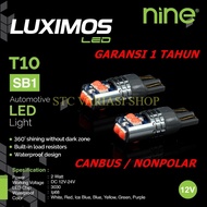 MATA T10 LED LAMP 6 EYES 9NINE LUXIMOS TURN SIGNAL CHIP NUMBER PLATESenja CSP SET